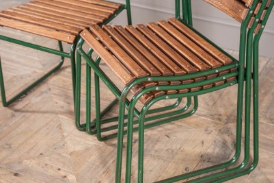 Slatted Wimbledon Style Stacking Chairs