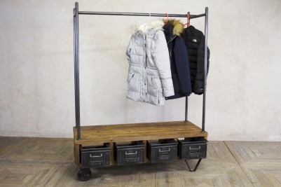 industrial clothing rack