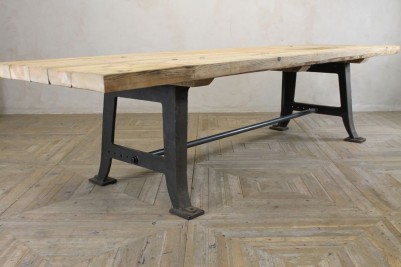 reclaimed timber top table