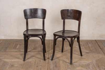 dark wooden cafe chairs