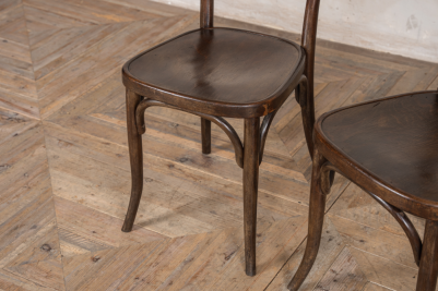 vintage wooden thonet style dining chairs