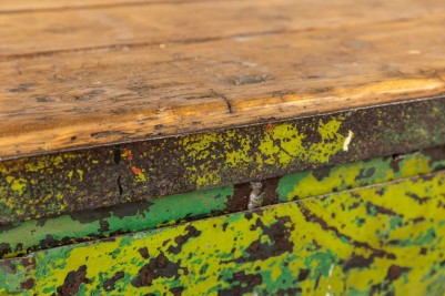 industrial green sideboard