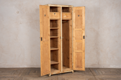 wooden storage lockers