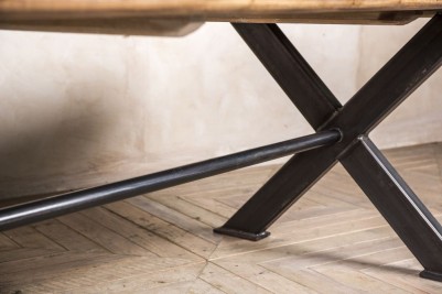 X-base dining room table