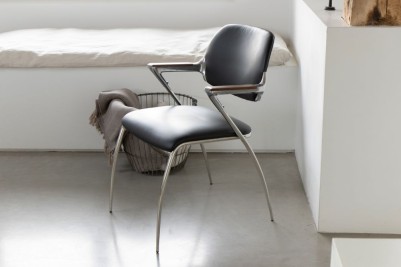 Spitfire Aluminium Dining Chair - Black
