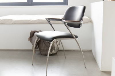 Spitfire Aluminium Dining Chair - Black