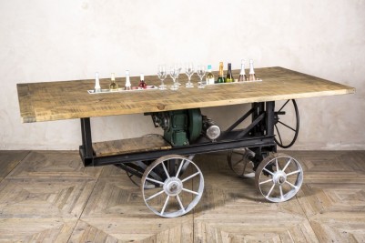 industrial style bar height table
