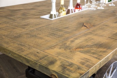 reclaimed pine top party table