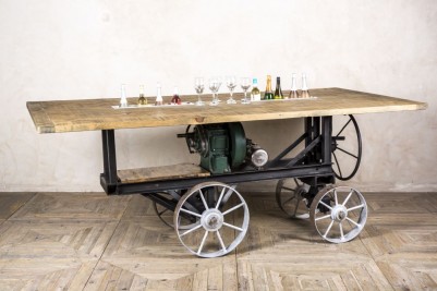 vintage industrial bar table