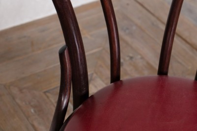 Thonet Style Chair with Upholstered Seat - Lower Back