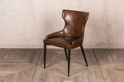 brown upholstered dining chairs