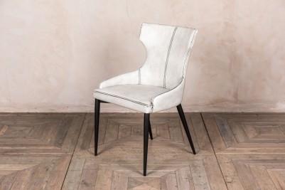 white wingback chair