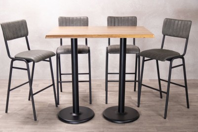 aged-pine-rectangle-cafe-bar-table-round-bases-with-jubilee-stools