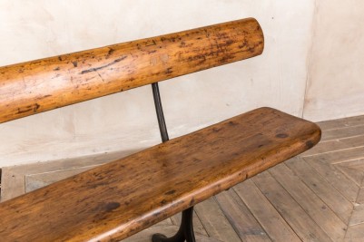 Edwardian bench with back