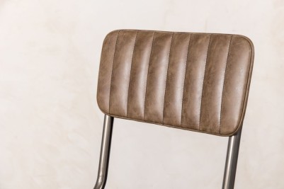 espresso brown leather stool