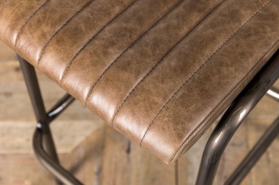 vintage leather bar stool