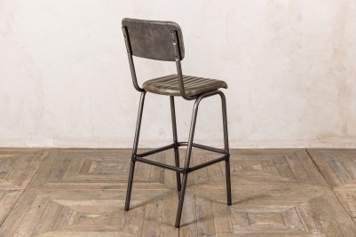 gunmetal frame green bar stool