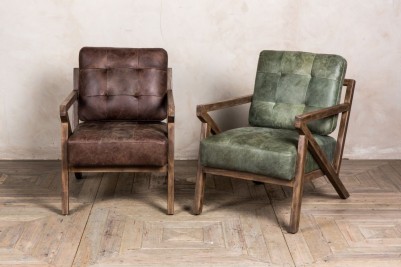 retro-look-leather-armchairs