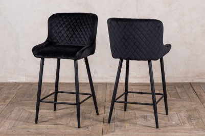 black velvet bar stools
