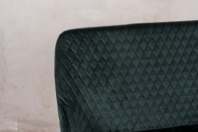 Pine Green quilted bench