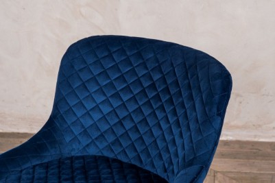 blue velvet dining room chairs
