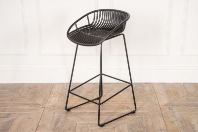 brooklyn stool with black frame