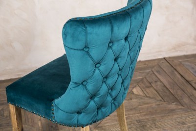 French style button back chair