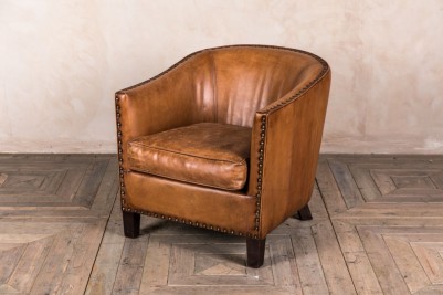 Wolseley Leather Tub Armchair