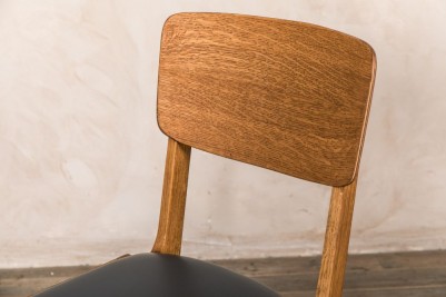wooden padded seat chair
