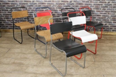 vintage style stacking chairs