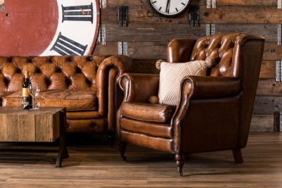 chesterfield style armchair