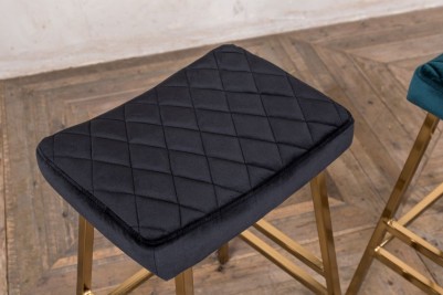black velvet bar stool