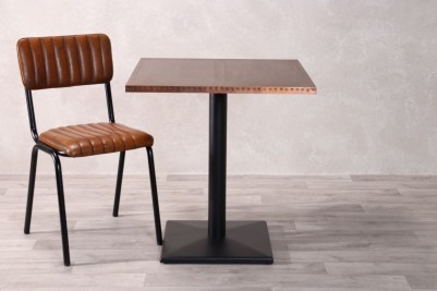 copper-table-with-square-base-and-arlington-chair