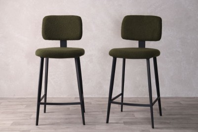 cotswold-boucle-stool-range-green-front-view