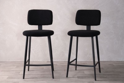 cotswold-boucle-stool-range-black-front-view