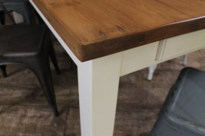 reclaimed rustic pine table
