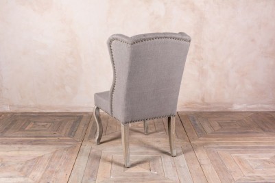 grey linen chairs