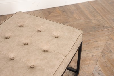 cashmere leather footstool