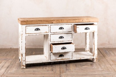 white painted sideboard