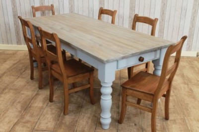 white wash dining table