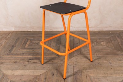orange outdoor stool