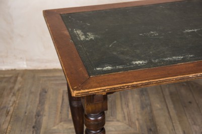mahogany desk with leather top