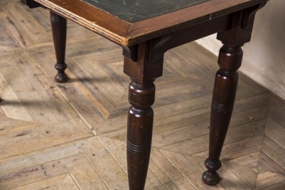 vintage desk with turned legs