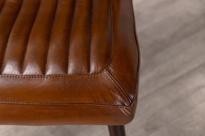tan ribbed leather chairs
