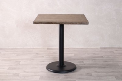round metal base table