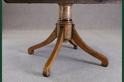 handmade bespoke solid oak oval extending table