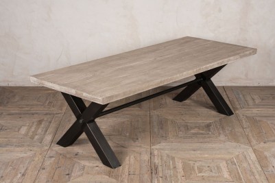 harrogate table with black x frame base