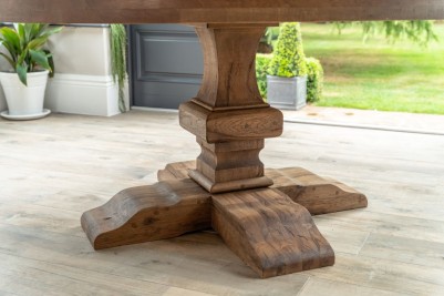Havana Round Oak Pedestal Table