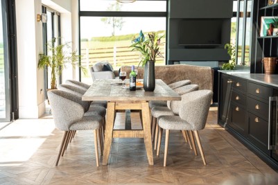 modern oak dining table