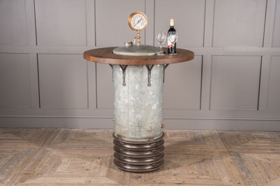 Industrial Riveted Water Tank Table